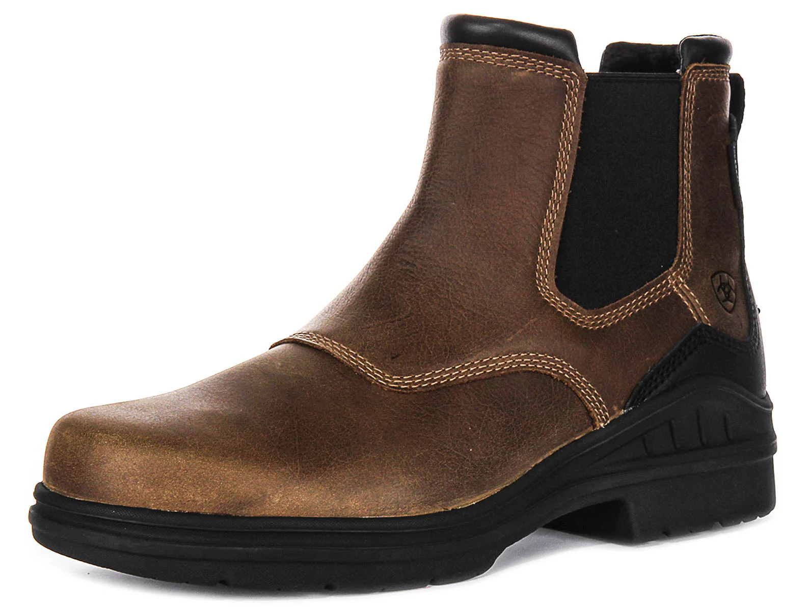 Ariat Barnyard Twin Chelsea Boot In Brown - Image 6