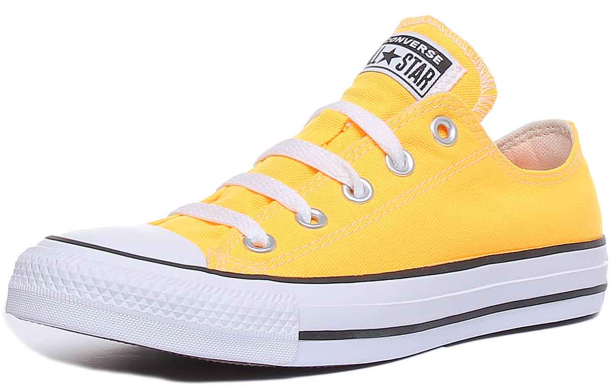Converse 167235C CT All Star Low Trainer In Orange - Image 6
