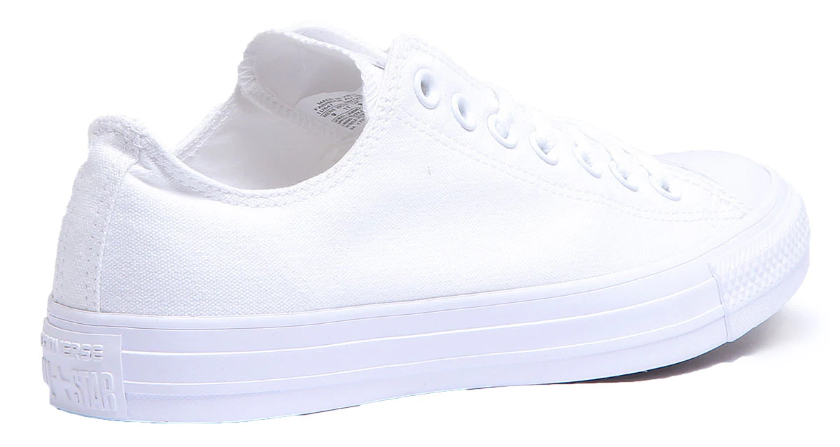 Converse 1U647 CT All Star Low Trainers In White Mono For Men - Image 3