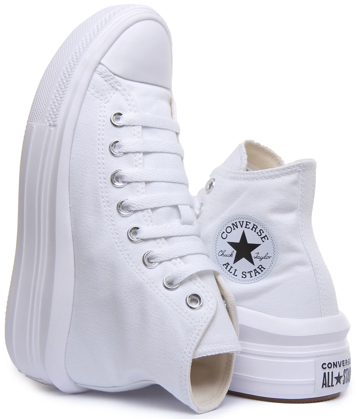 Converse 568498C CT All Star Hi Trainer In White Black For Women - Image 4