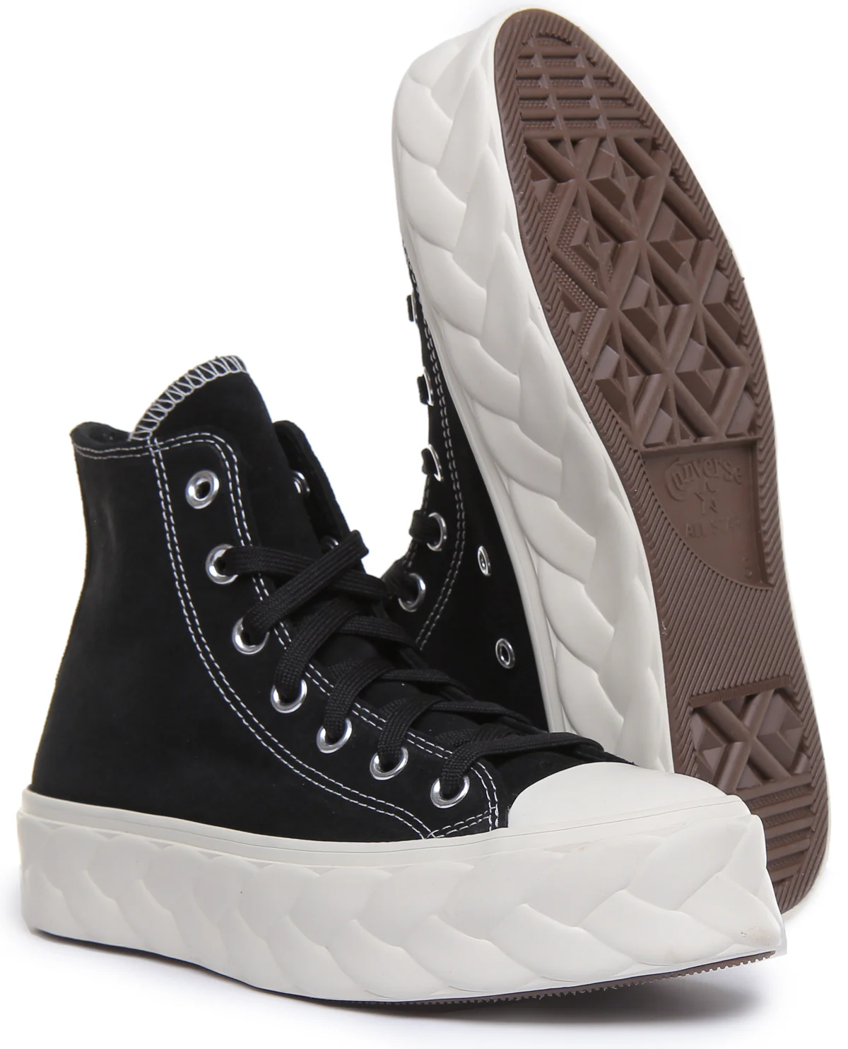 Converse 568687C CT All Star Hi Platform Trainer In Black For Women - Image 5