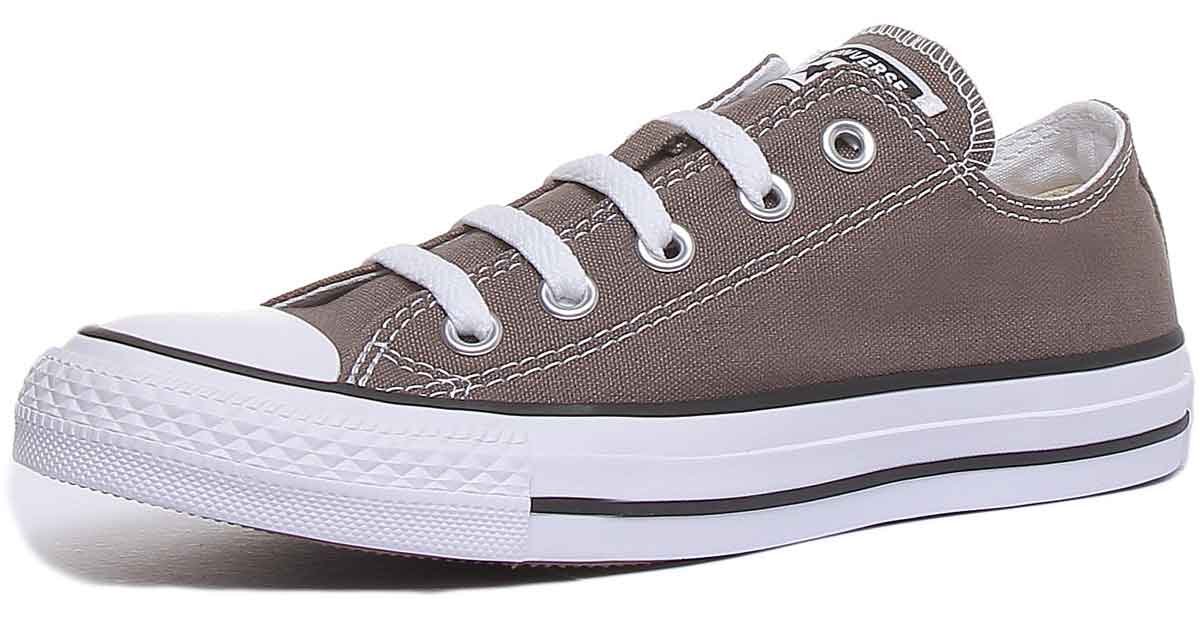 Converse All Star Low Trainer In Charcoal For Women - Image 6
