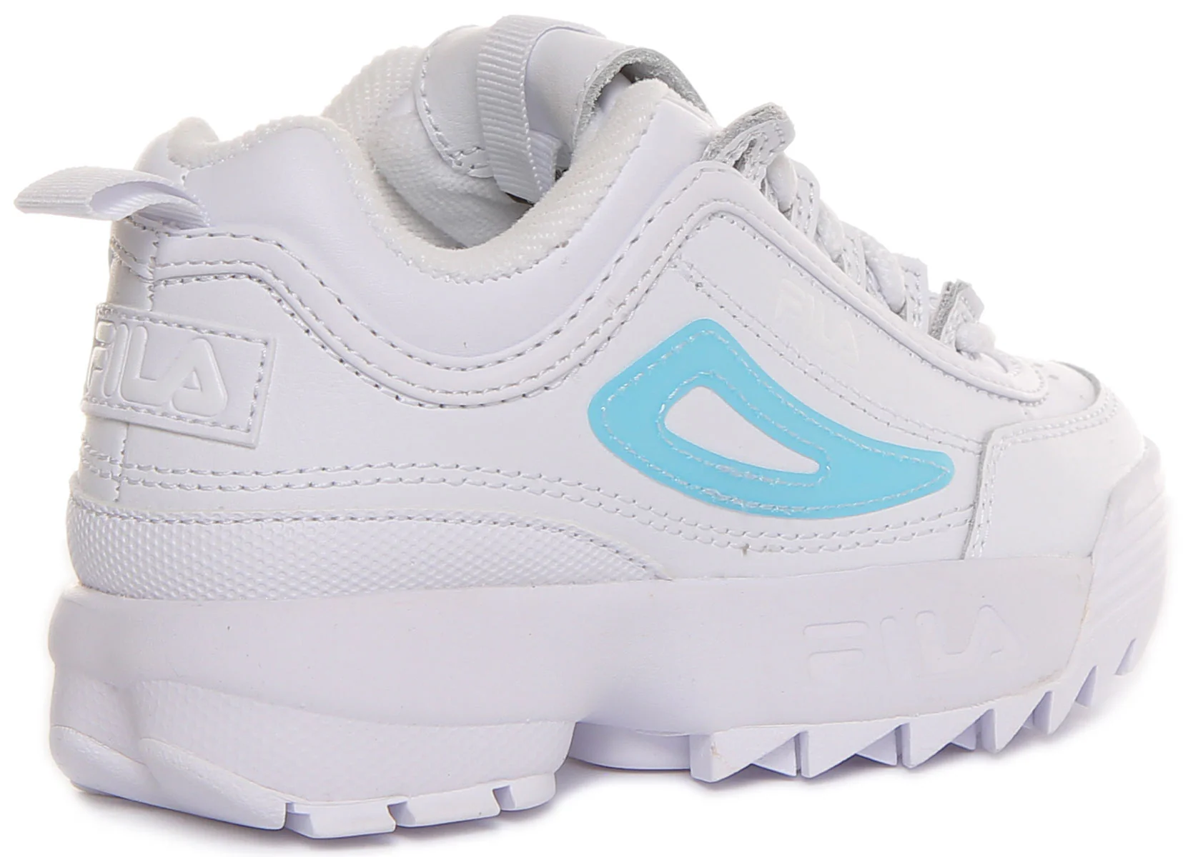 Fila Disruptor Ii In White Blue For Kids - Image 3