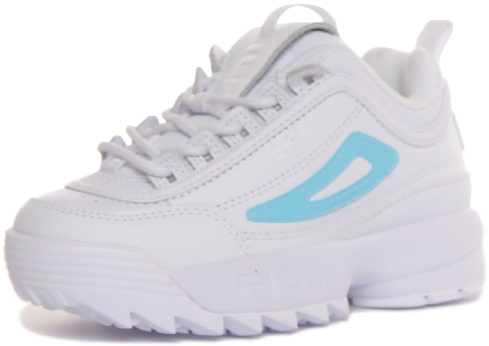 Fila Disruptor Ii In White Blue For Kids - Image 6