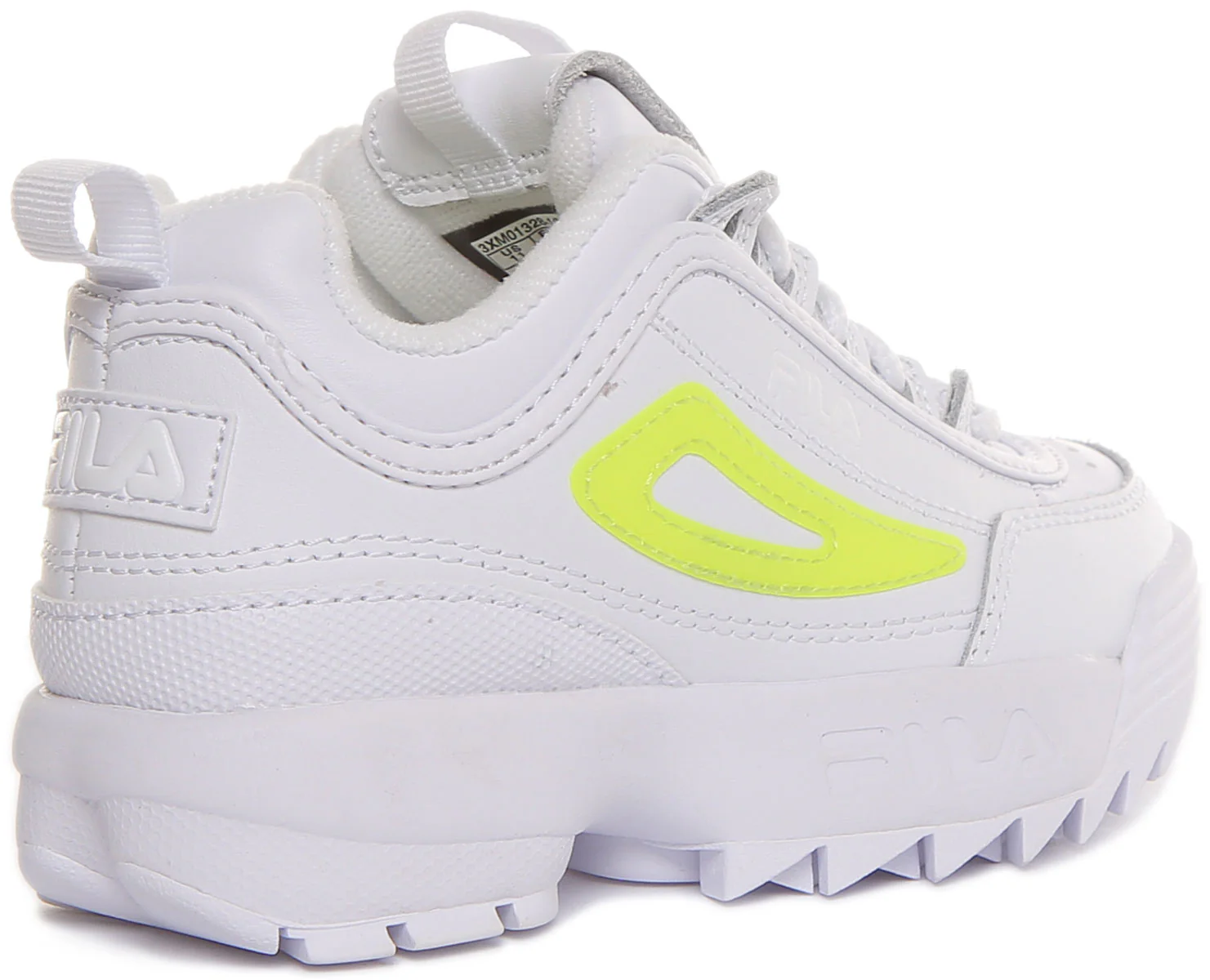 Fila Disruptor Ii In White Yellow For Kids - Image 3