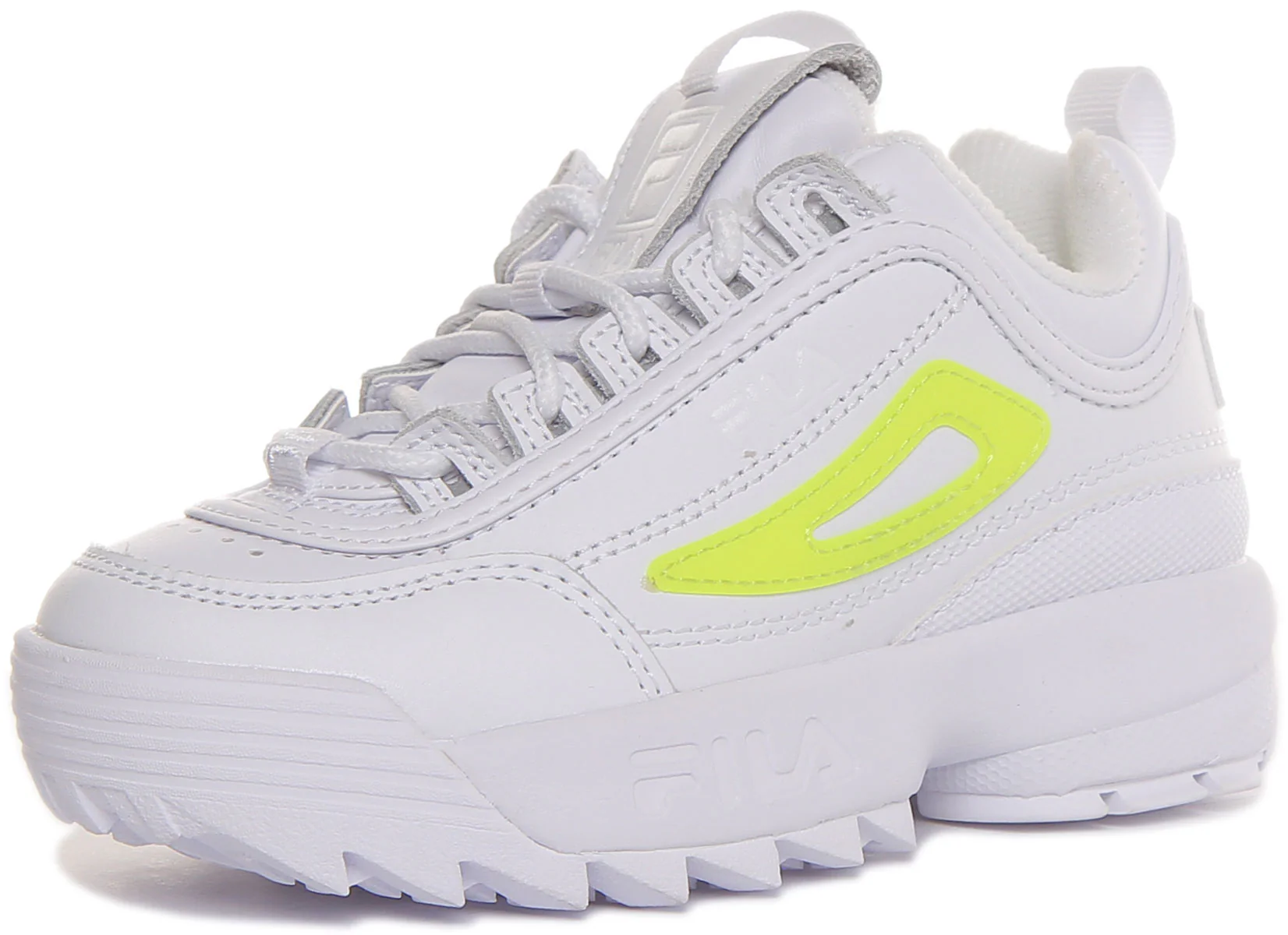 Fila Disruptor Ii In White Yellow For Kids - Image 6