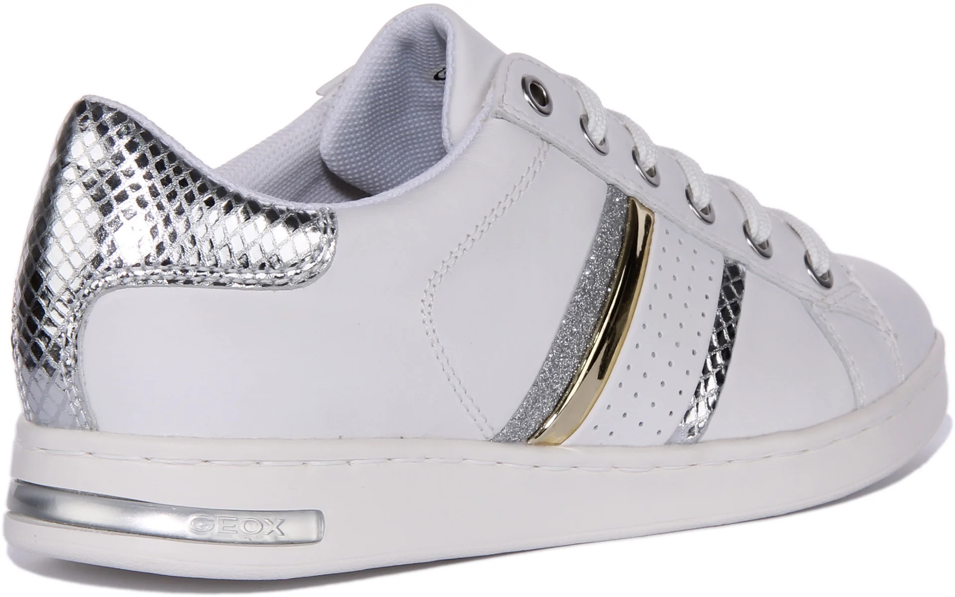 Geox D Jaysen In White Silver For Women - Image 3