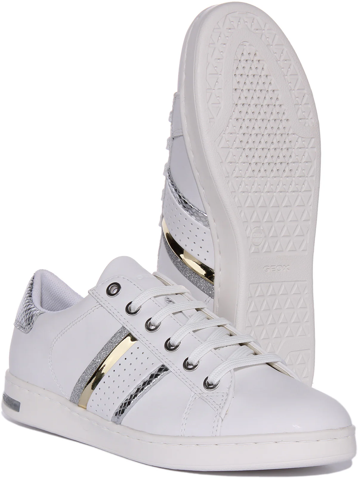 Geox D Jaysen In White Silver For Women - Image 5