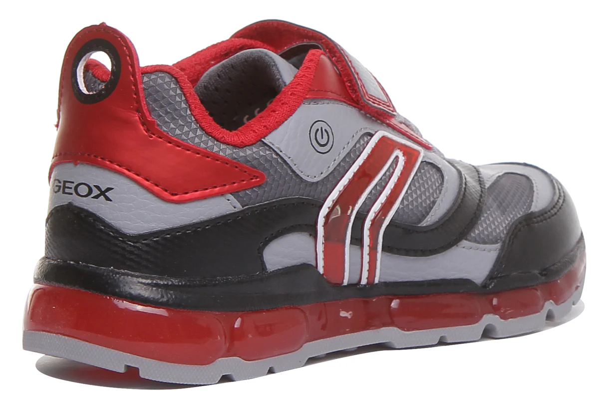 Geox J Android In Grey Red - Image 3