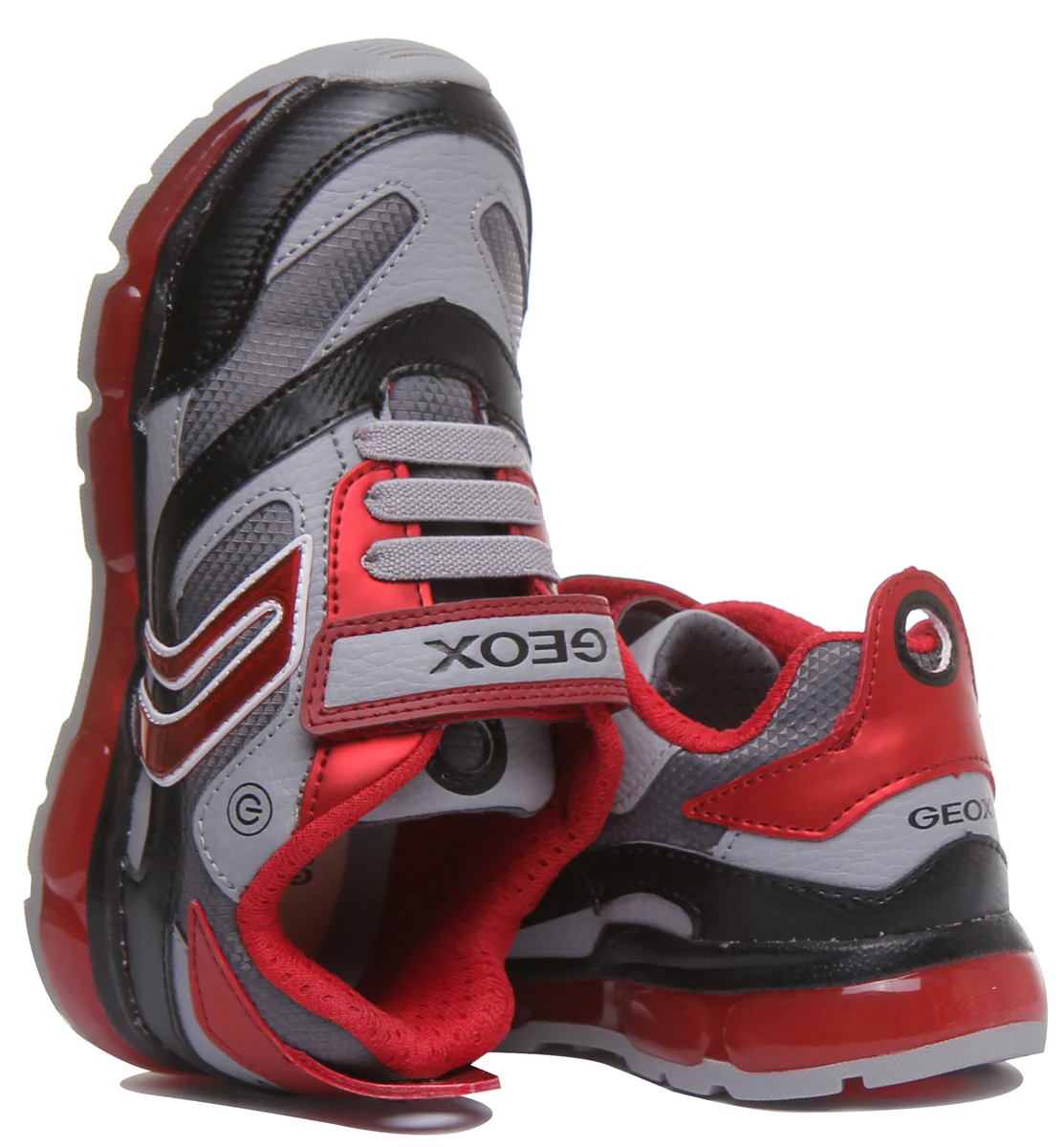 Geox J Android In Grey Red - Image 4