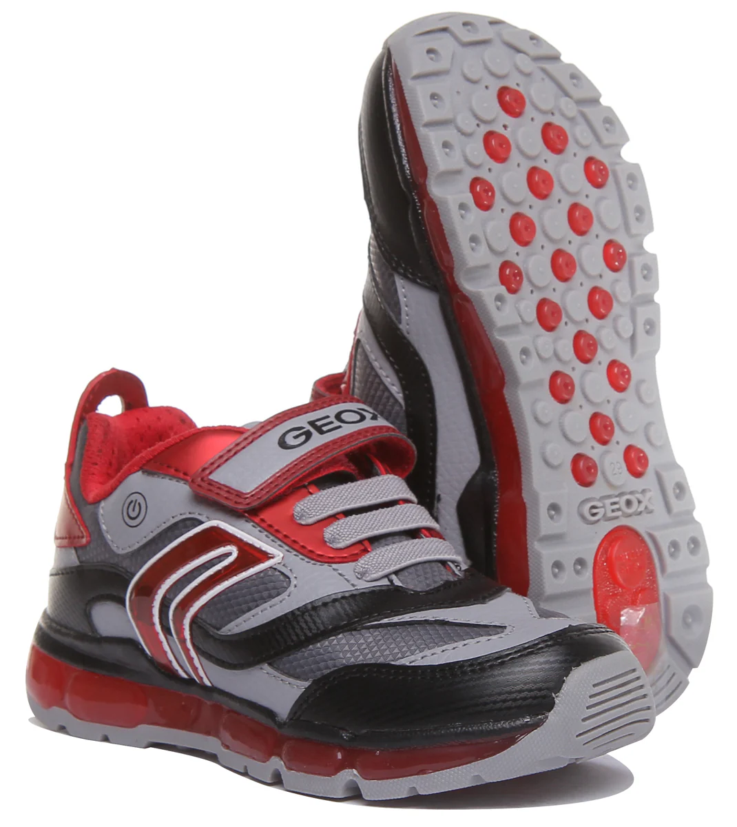 Geox J Android In Grey Red - Image 5