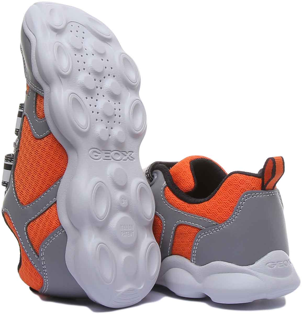 Geox J Munfrey In Grey Orange - Image 4