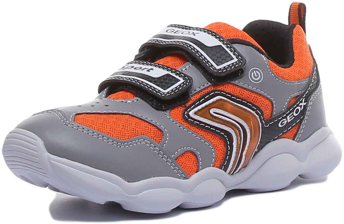 Geox J Munfrey In Grey Orange - Image 6