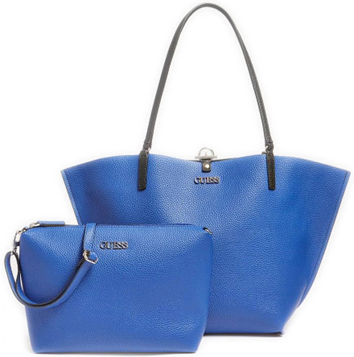 Guess Alby Toggle Tote In Black Blue For Women - Image 3