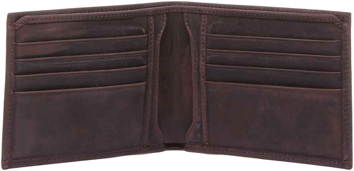 Justin Reece England Wallet 8 Card In Dark Brown - Image 3