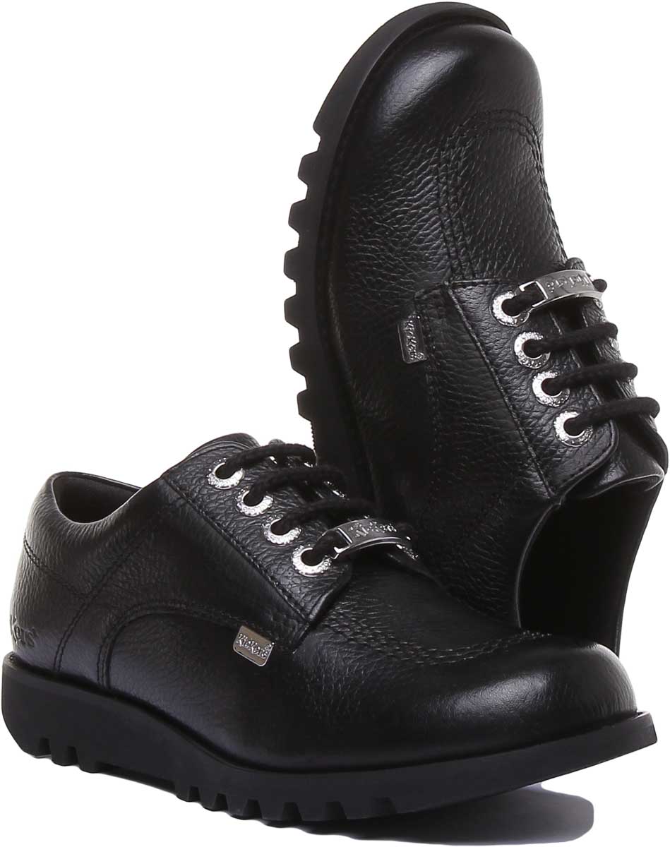 Kickers Kick Lo Luxe In Black in Teen UK Size 3 - 6 - Image 5