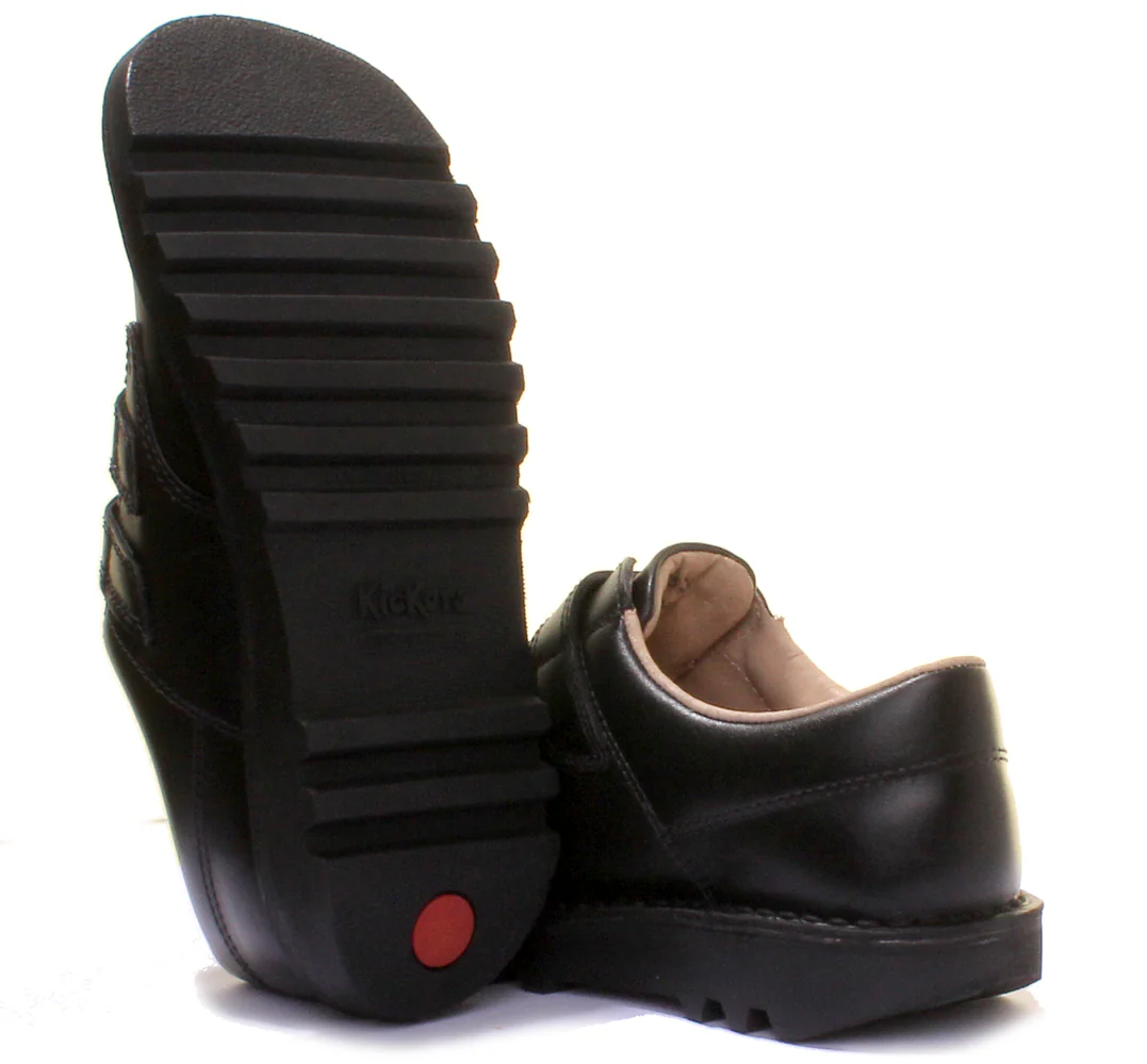 Kickers Velcro Strap In Black in Juniors UK Size 12 - 2.5 - Image 4