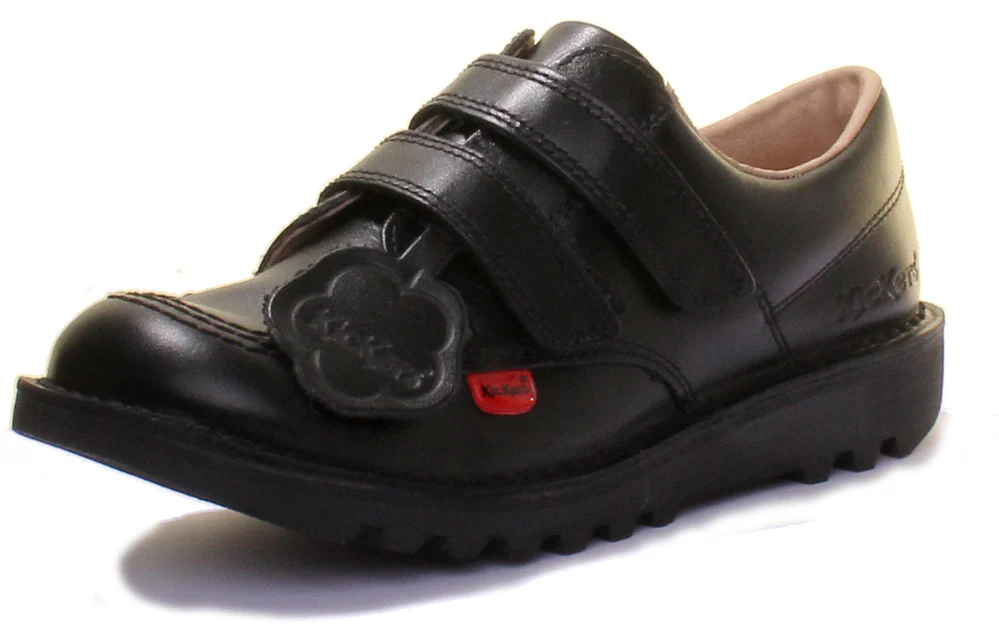 Kickers Velcro Strap In Black in Juniors UK Size 12 - 2.5 - Image 6