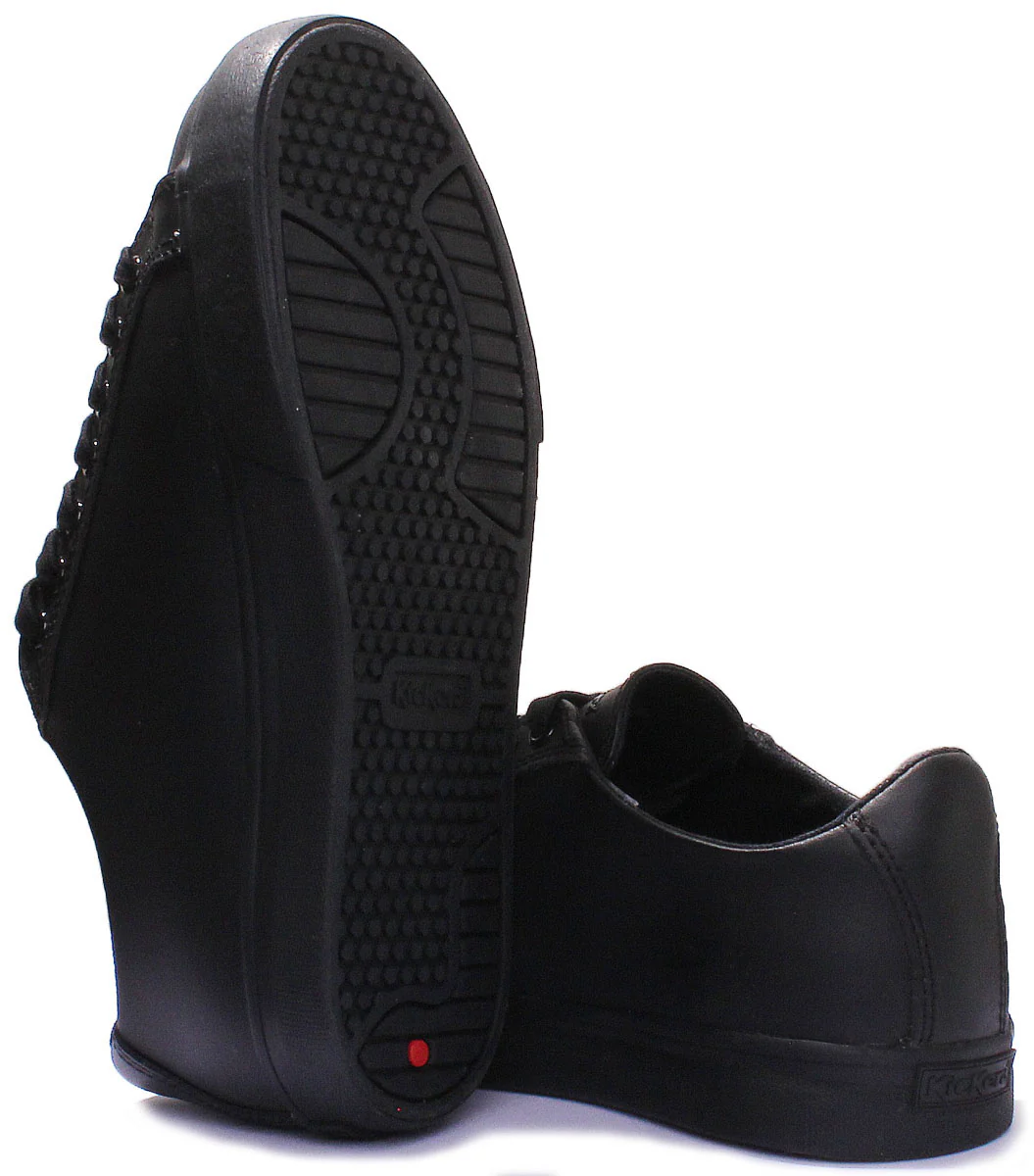 Kickers Tovni Lacer Y In Black For Teen UK Size 3 - 6 - Image 4