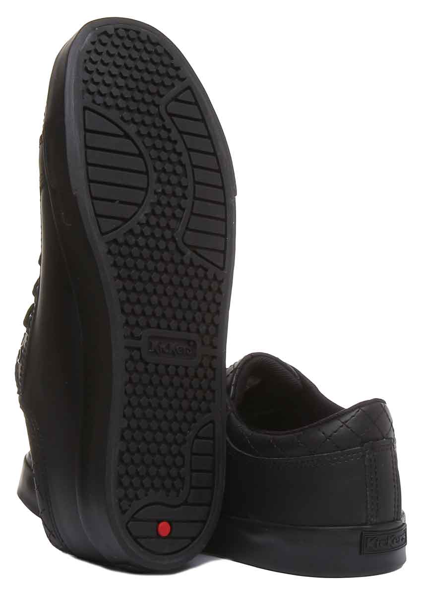 Kickers Tovni Y Quilt In Black Teen Size 3 - 6 - Image 4