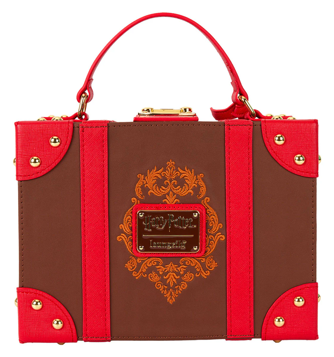 Loungefly Harry Potter In Brown Red Briefcase Bag - Image 5