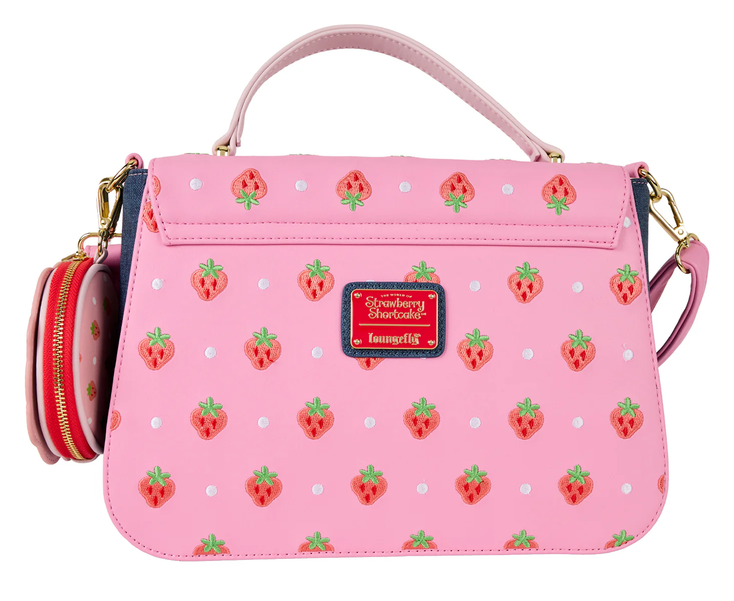 Loungefly Strawberry Shortcake Crossbody Bag In Pink - Image 3