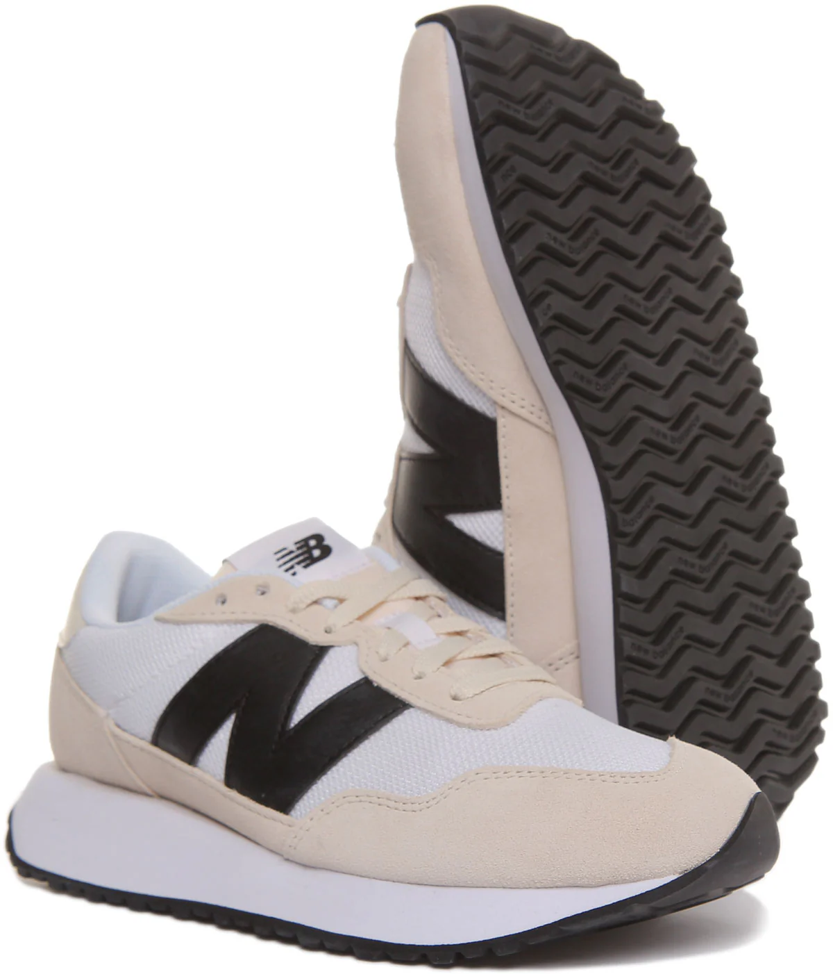 New Balance Ms237 In White Black - Image 5