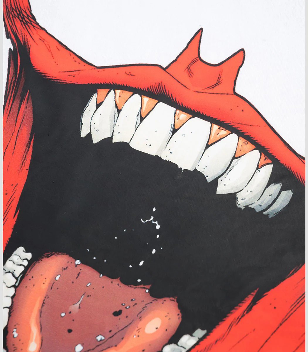 Replay The Joker T Shirt In White Red For Men - Image 4