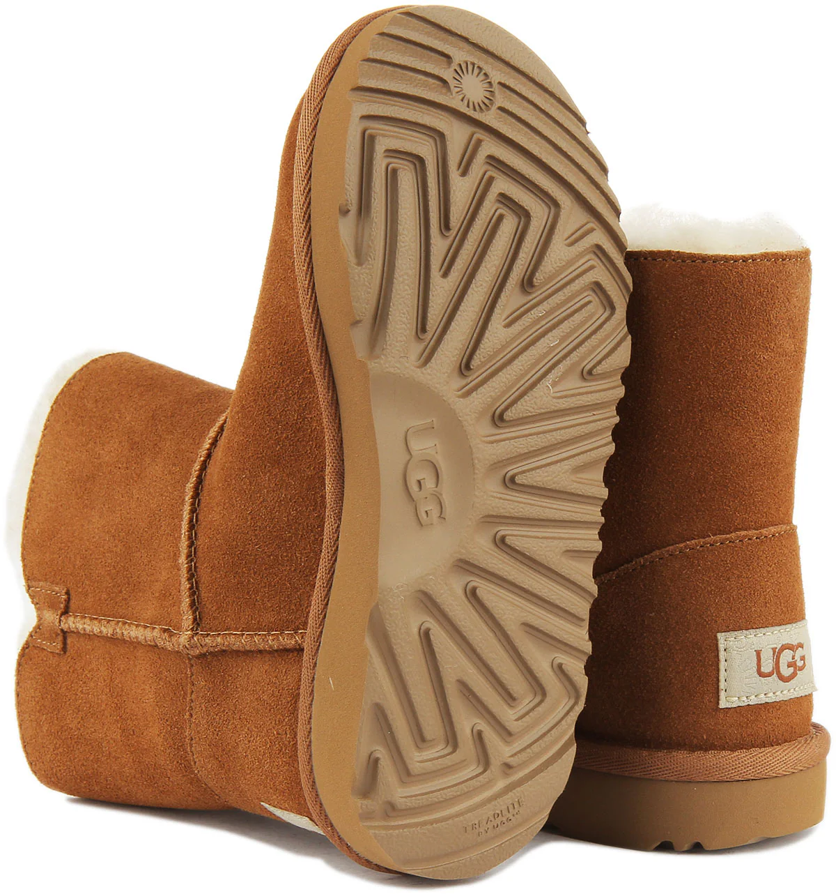 Ugg Australia Bailey Boots In Chestnut For Infants - Image 4