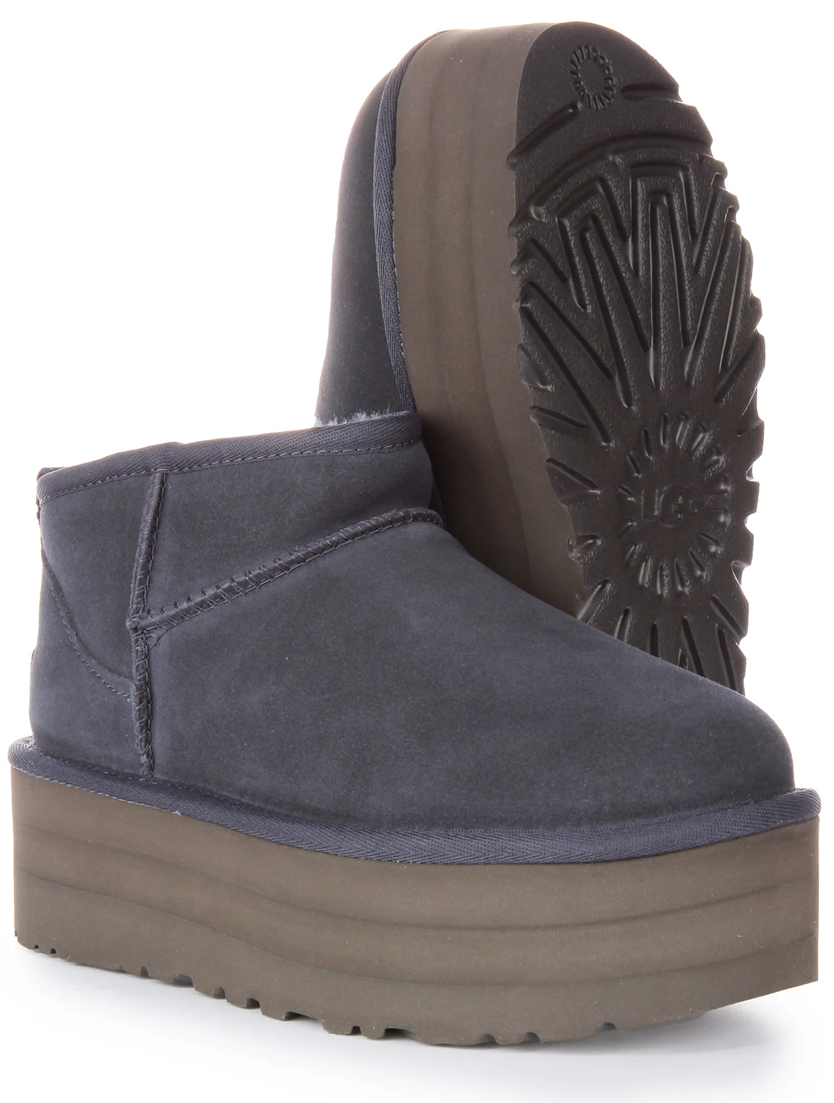 Ugg Australia Classic Ultra Mini Platform In Navy For Women - Image 5