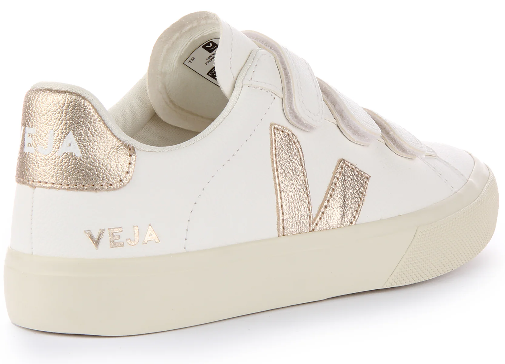 Veja Recife Chromfree Trainers In White Bronze For Men - Image 3
