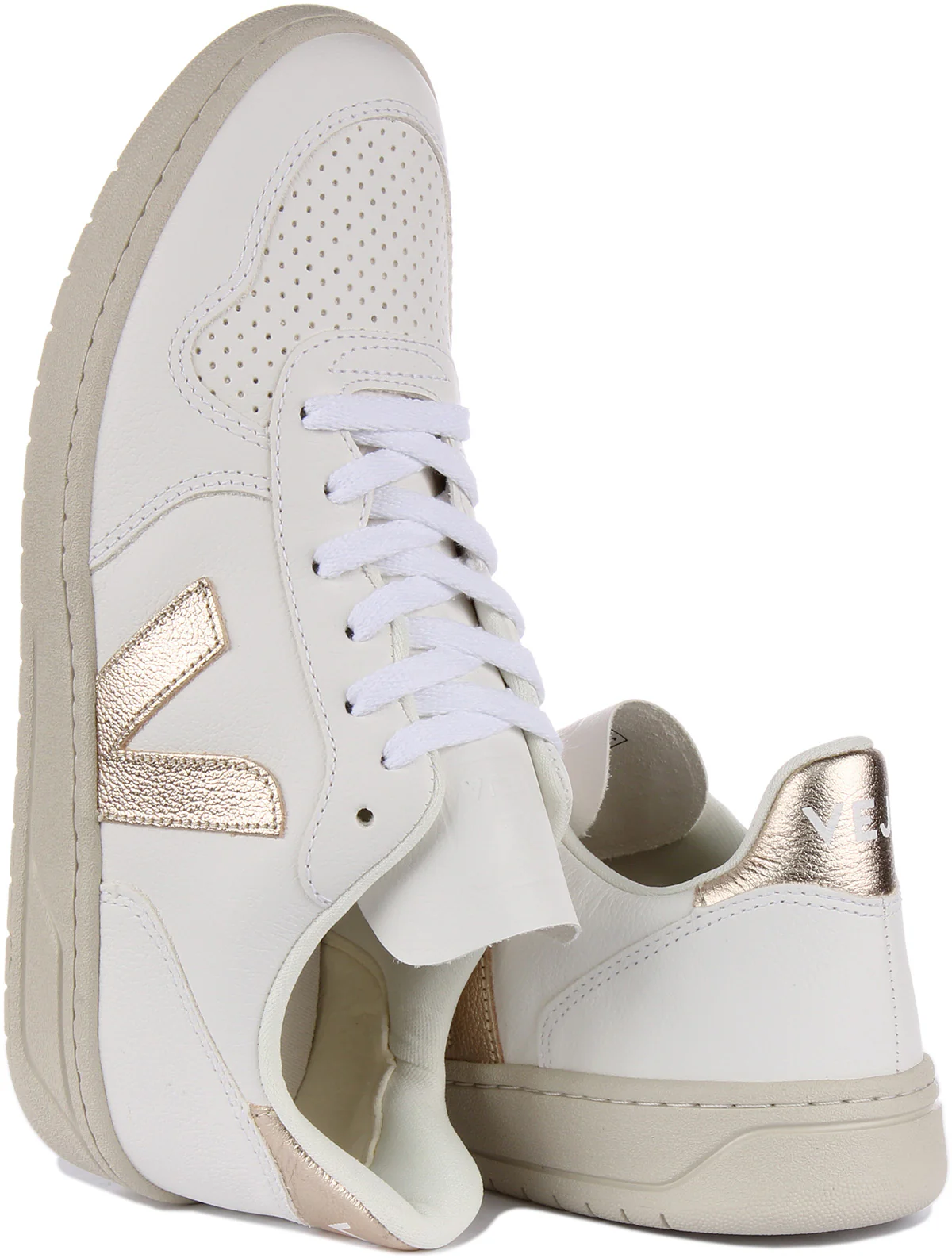 Veja V 10 Chromefree In White Bronze For Men - Image 4